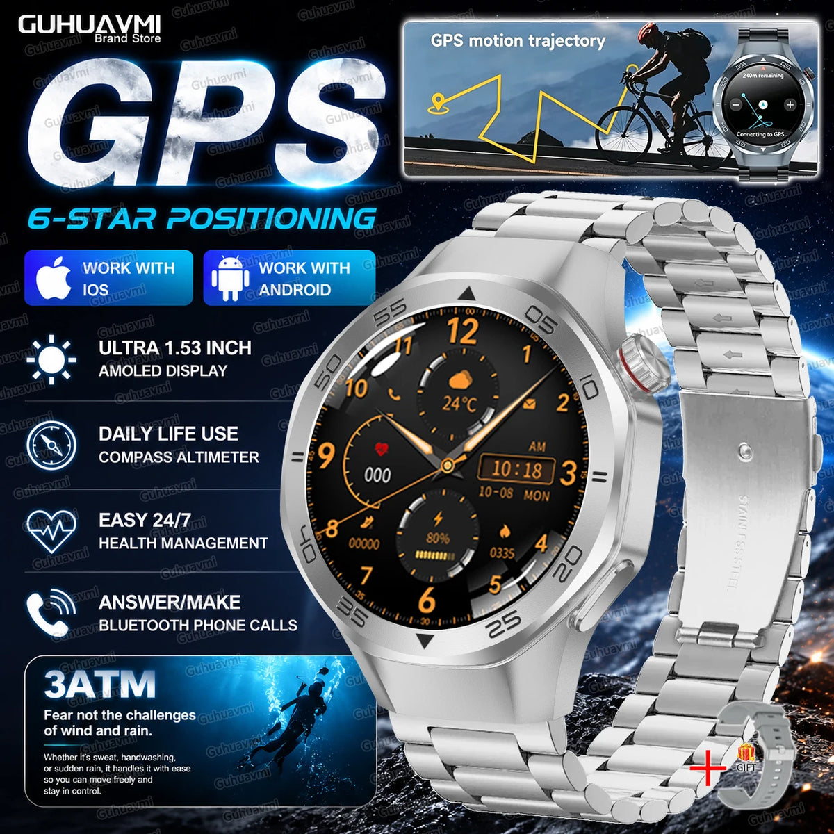 Men Smart watch 6 1.53