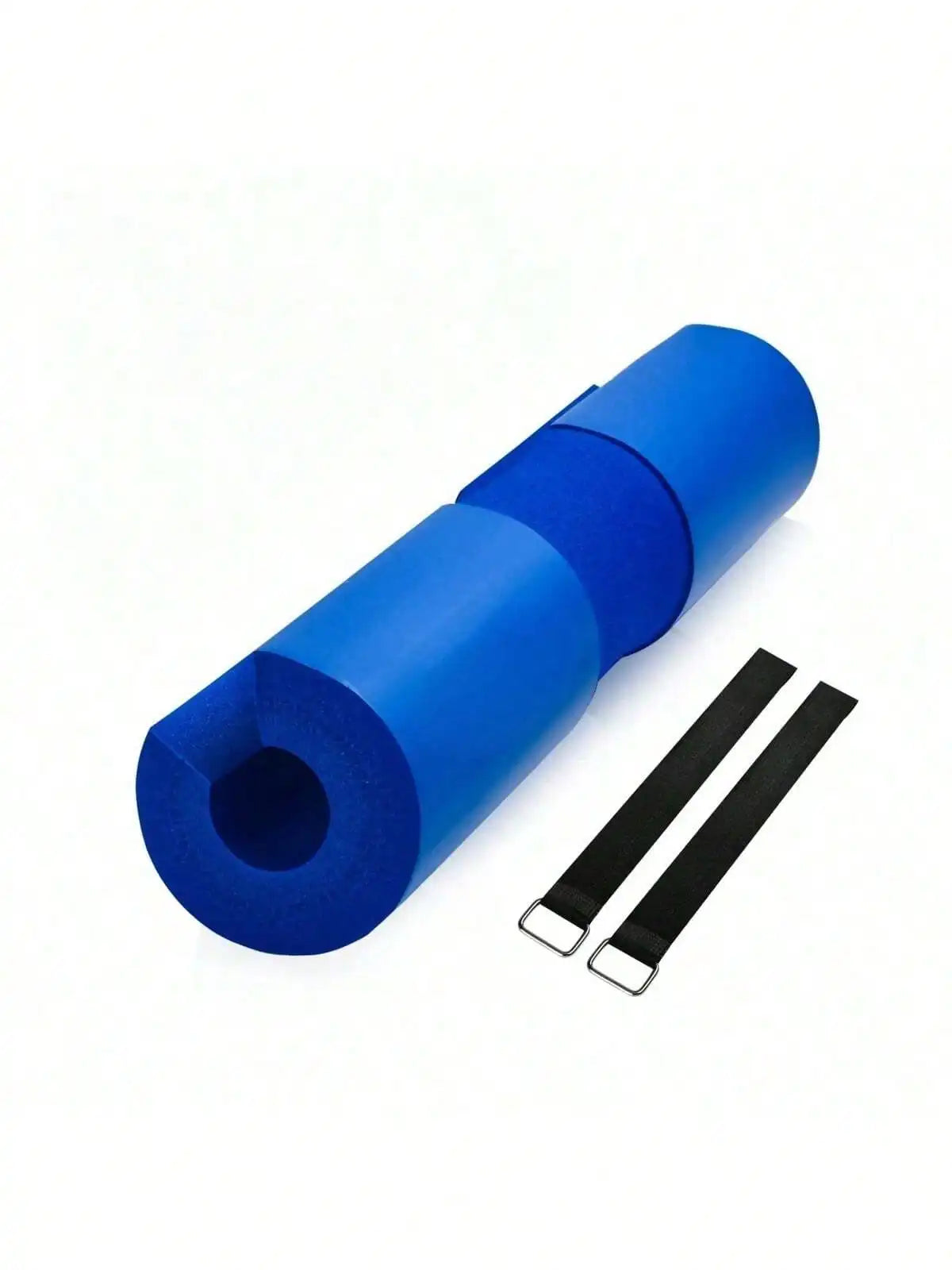 Foam Barbell Squat Pad for Hip‑Thrust Lunges, Relieve Neck‑Shoulder Stress, 1 Pad with 2 Straps, Multiple Colors Available