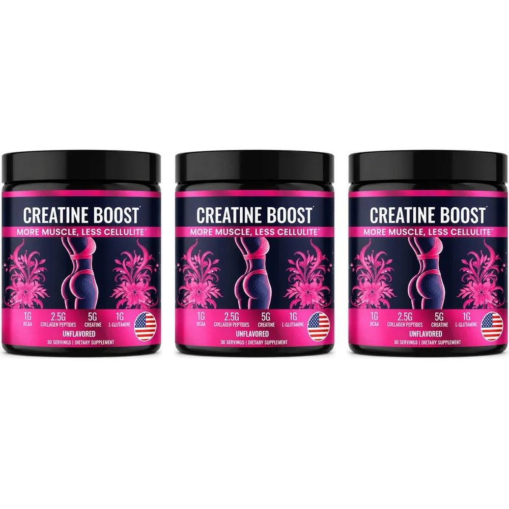 Creatine for Women Booty Builder Supplement with Collagen & BCAA Supports Muscle Development Post-Workout Recovery Elasticity