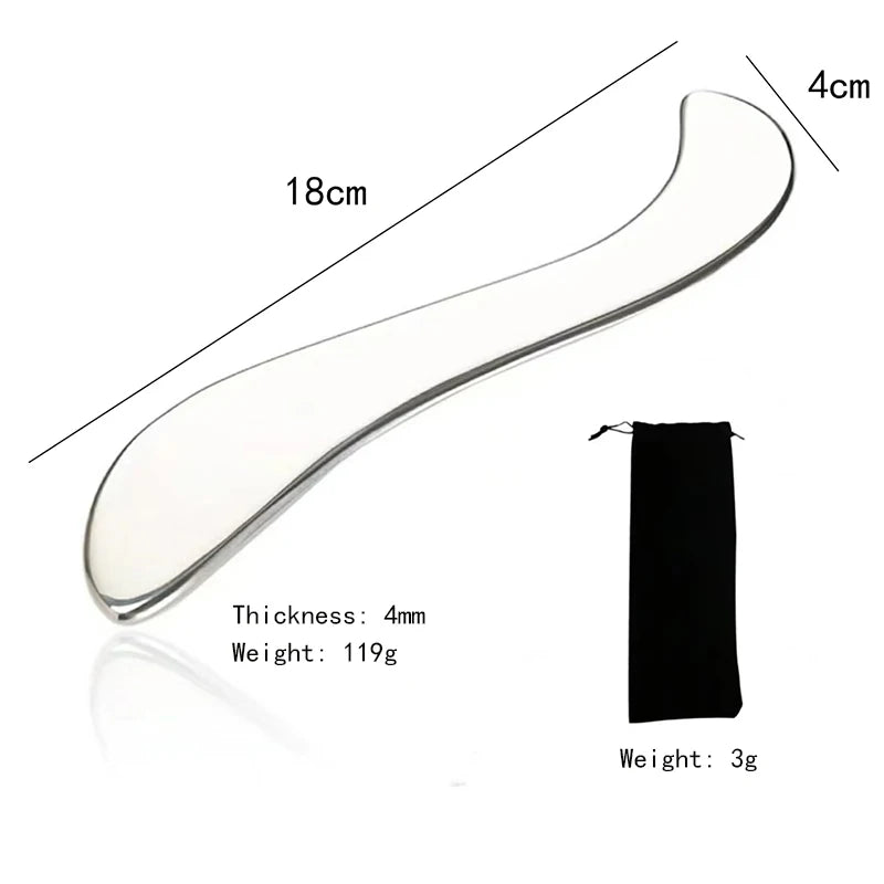 Muscle Fascia Knife Multi-Functional Muscle Release Massage Knife Exercise Scraping Knife Gym Stainless Steel