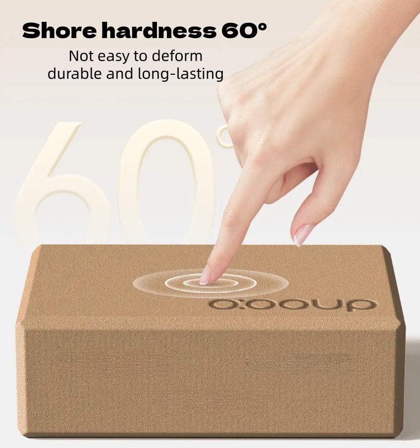 High-Elastic Eva Yoga Block with a 60-Degree Shore Hardness, Non-Slip, Explosion-Proof, Non-Absorbent, Pilates Fitness Aid Block, Yoga-Specific Block, Suitable as a Holiday Gift!