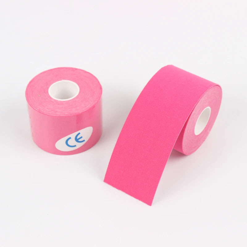 2.5-10cm Sports Kinesio Tape Muscle Kinesiology Elastic Knee Pain Relief Strain Patch Athletic Recovery Stickers Fitness Bandage