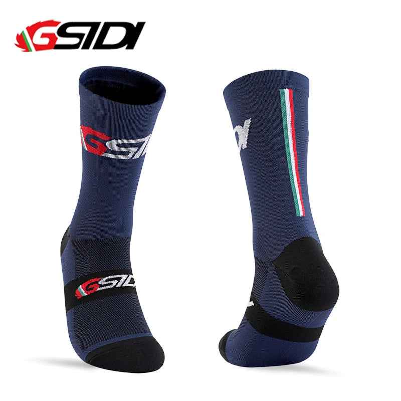 GSTDI New Cycling Socks High Quality Compression Men Bike Outdoor Women Running Professional Sports Running