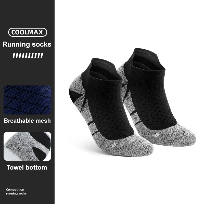 WRELS Men Coolmax Sports Socks Riding Cycling Basketball Running Sport Sock Summer Hiking Tennis Ski Man Women Bike Bicycle Slip