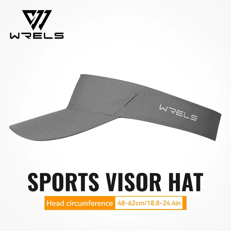 WRELS Sun Visor Hat Empty Top Baseball Cap Quick Dry UV Protection Sports Lightweight Running Tennis Golf Visor Hats for Women