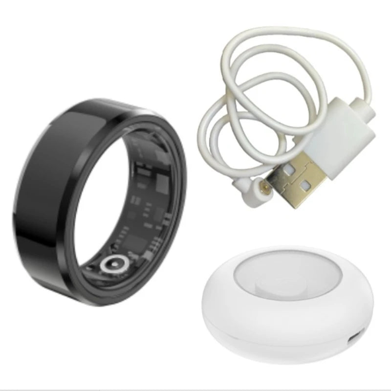 Smart Rings Heart Rate Blood Oxygen Photography Sleep Step Exercise Swimming Multi-functional Ring Men Women Charm Jewelry