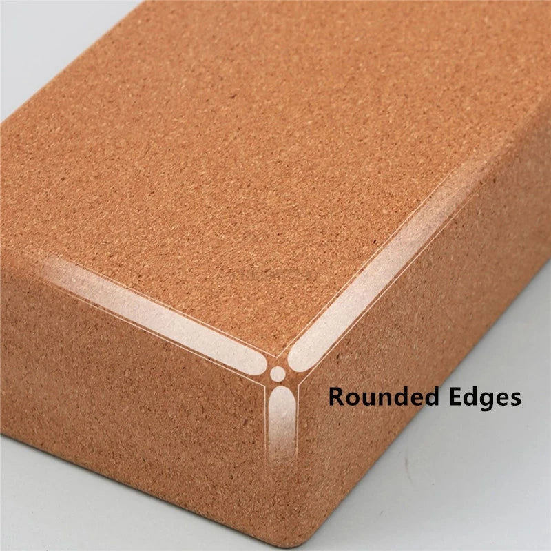 1/2Pcs Cork Yoga Blocks Non-Slip&Anti-Tilt Block Training Exercise Fitness Dance Tool for Stretching Body Shaping for Women Men