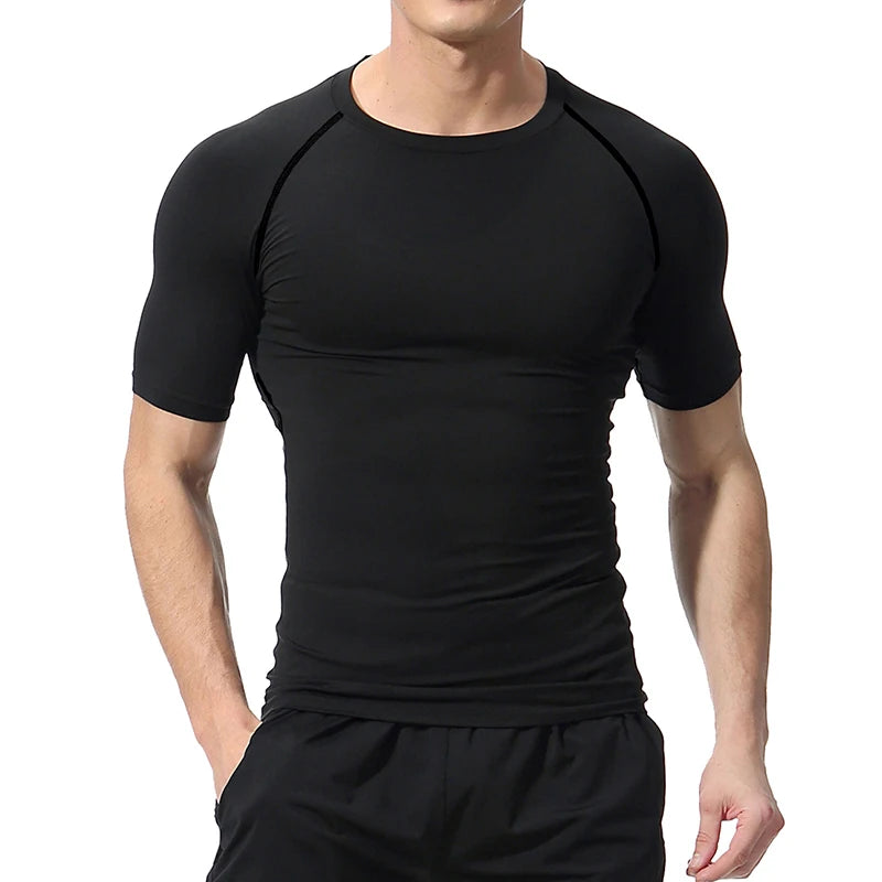Yin Yang Sword Print Short Sleeve Compression Shirts for Men Summer Athletic Quick Dry T-shirts Gym Workout Running Tees Tops