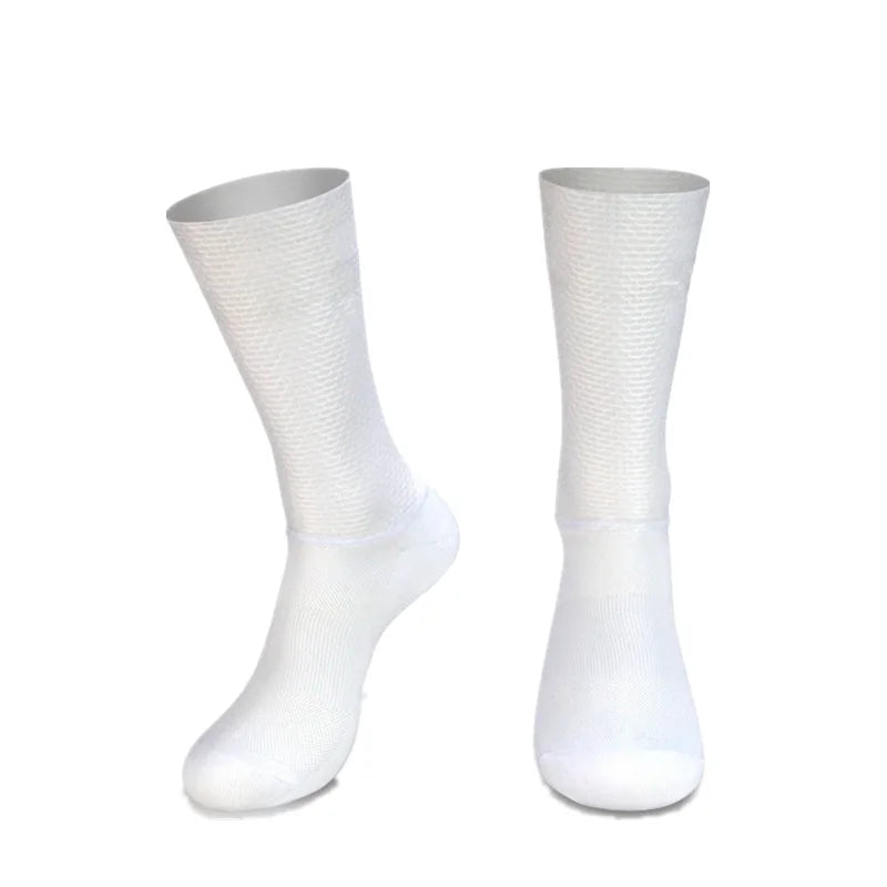 New Pro Socks Team Aero Anti Slip Silicone Cycling Socks Men Bicycle Sport Running Bike Socks Calcetines Ciclismo