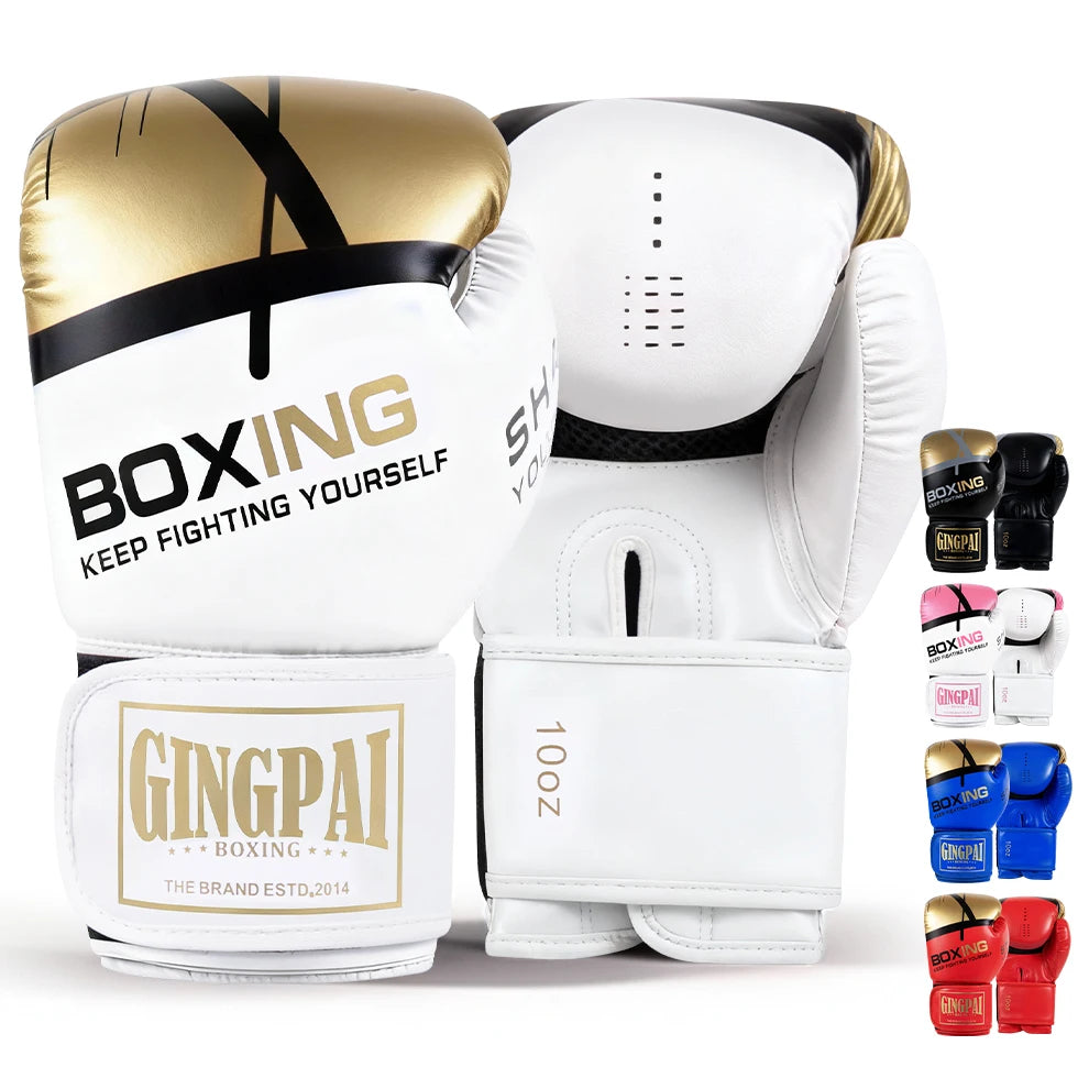 Professional Boxing Gloves Sanda Combat Kids Adult Men Women Boxing Gloves Muay Thai Training Punching Bags Thickened Breathable