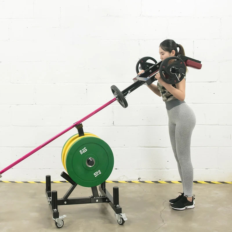 Heavy Duty Barbell Shoulder Press Landmines Home Gym Fitness Deadlift Squat Core Workout Rack T-Bar Row For 2-Inch Barbell Rod