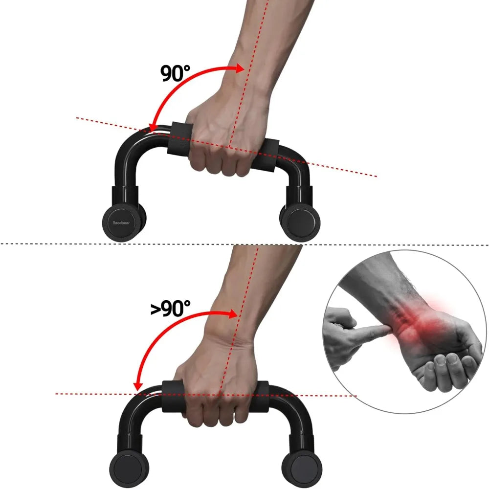 2 pcs Pushup Bars Stands Handles Set for Men and Women Workout Cushioned Foam Grip Push Up Bars