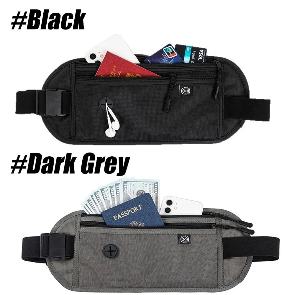 Sport Fanny Pack for Travel - Adjustable Running Belt, Phone Pouch & Essentials Holder for Hiking, Jogging,Outdoor