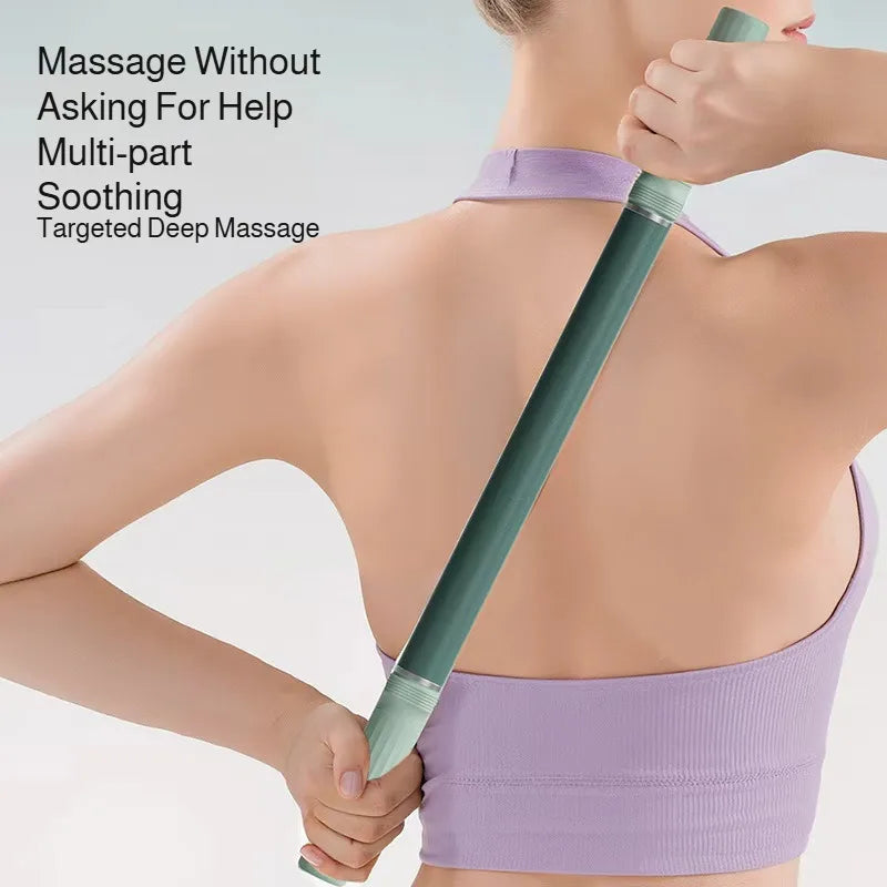Extra Long Body Massage Stick for Yoga & Fitness, Muscle Relax Tool for Back Leg Stretching & Recovery
