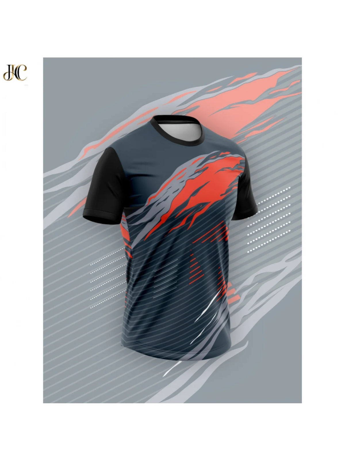 Men High Elastic Quick Dry Sports Compression Shirt Red Flame Stripe Print Short Sleeve Gym Running Training Top