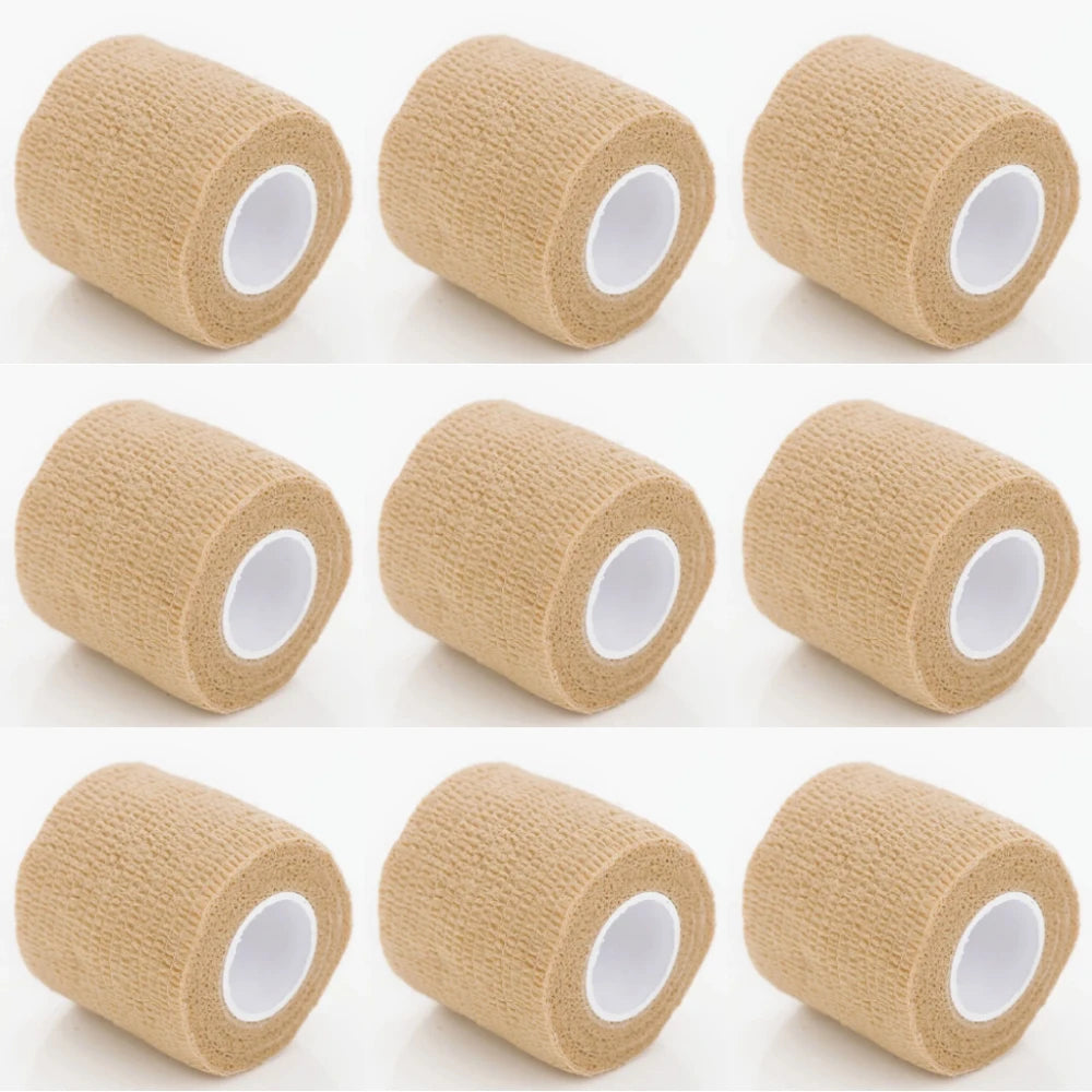 Self Adhesive Bandage Breathable Cohesive Bandage Wrap Rolls Elastic Self-Adherent Tape for Stretch Athletic, Sports Wrist Ankle