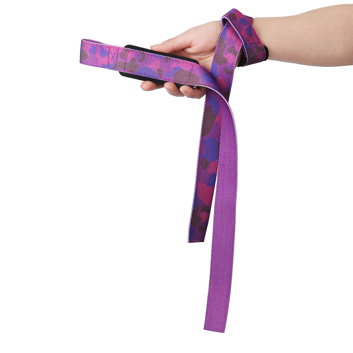 Anime Camo Wrist Lifting Straps Grips Band-Deadlift Straps with Neoprene Cushioned Wrist Padded