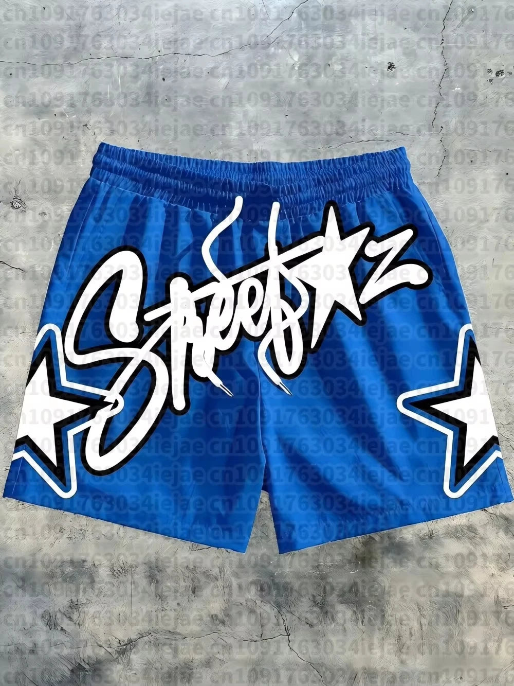 2026 Summer New Breathable Fitness 3D Letter Printed Star Pattern Casual, Fashionable, Soft and Comfortable Men's Shorts