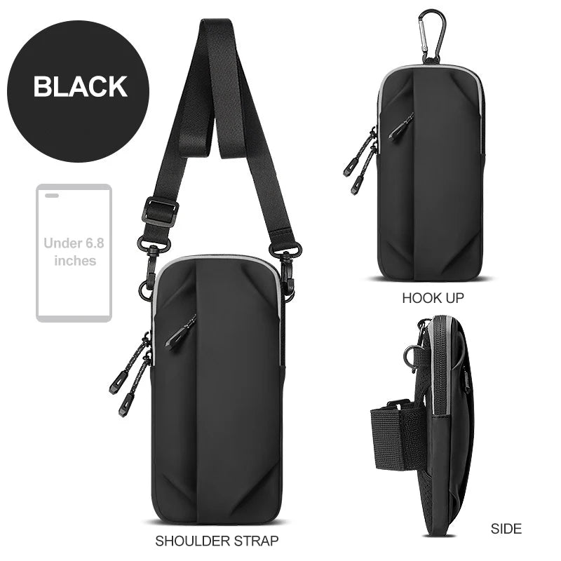 Cell Phone Armband for Running Magnetic Armband Bags for Women Mobile Phone Wrist Stand Bag for Men Running Racing Accessories
