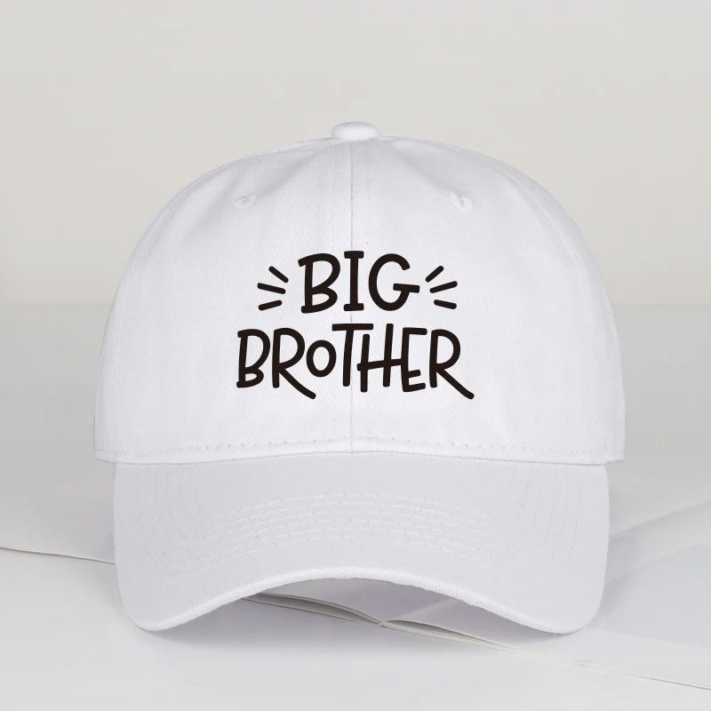 Coolwind BIG BROTHER Letter Print Soft-Peak Baseball Cap - Adjustable Outdoor Sports Cap - Unisex Men's Versatile Dad Cap