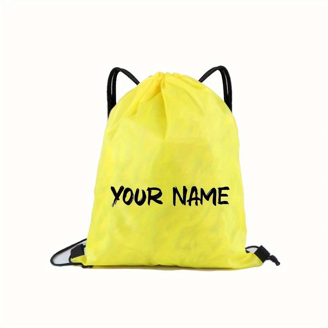 Customizable Drawstring Backpack - Creative Custom Name/Text, Durable Drawstring Storage Bag, Available in Various Colors