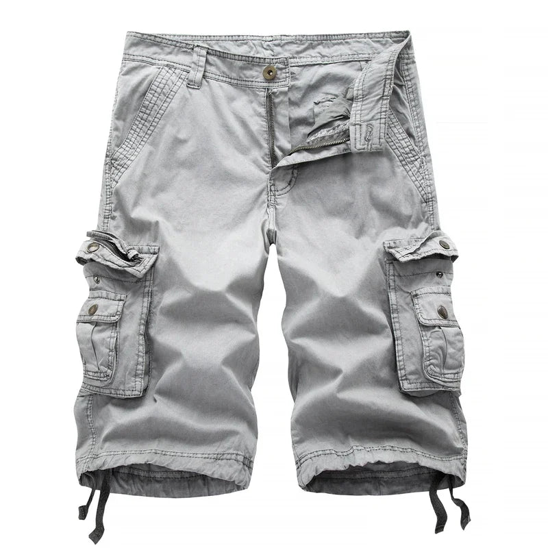 Cotton Cargo Shorts Men Summer Men Army Military Tactical Homme Shorts Male Casual Streetwear Multi-Pocket Cargo Shorts
