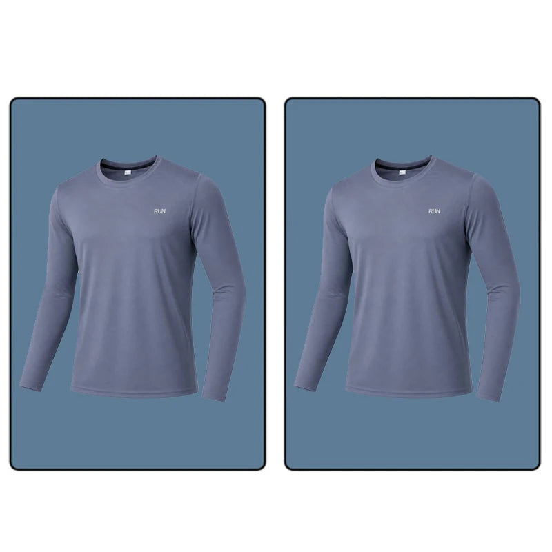 Men Women Quick Dry Long Sleeve Sport T Shirt Gym Jerseys Fitness Shirt Trainer Running T-Shirt Teenager Breathable Sportswears