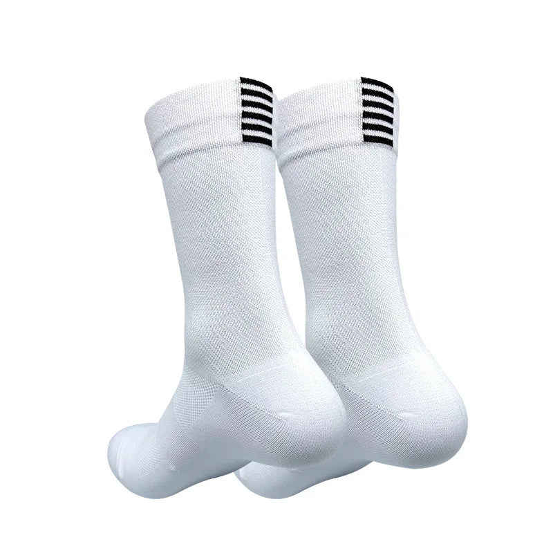 Sports Knee High Socks Quick Dry Durable Comfortable Cycling Running Socks Professional Breathable Outdoor Bicycle Socks