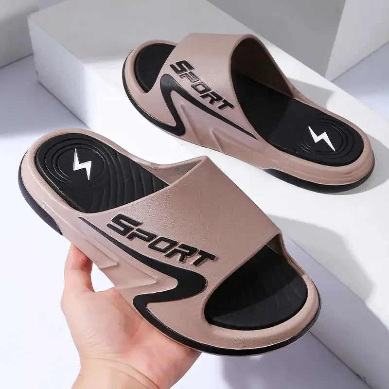 Male Slipper Indoor Slip-resistant House Slides Flat Walk Around Home Men's Shoe Trend 2025 Eva Cheap Shoes Liquidation Adult