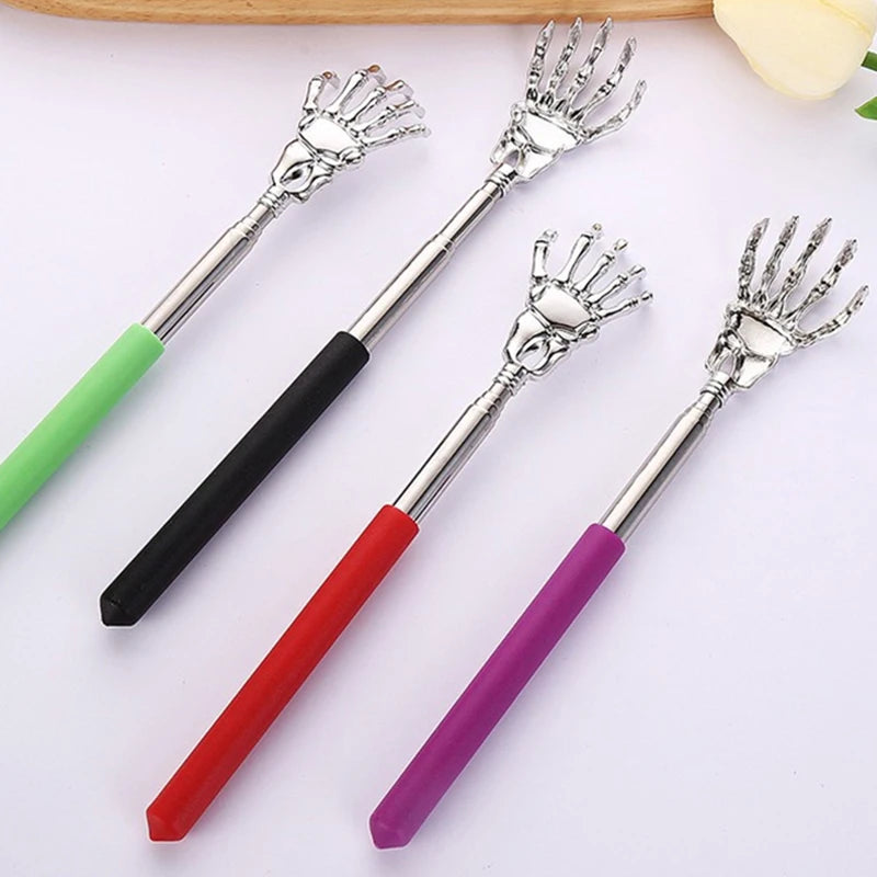 1/2pcs Massager Back Stainless Steel Scratcher Ghost Hand Telescopic Scratching Portable Extendable Products Itch Massage Tools