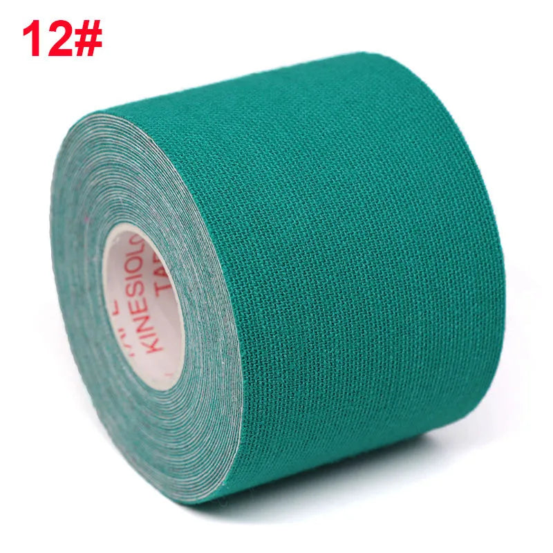 2.5-10cm Sports Kinesio Tape Muscle Kinesiology Elastic Knee Pain Relief Strain Patch Athletic Recovery Stickers Fitness Bandage