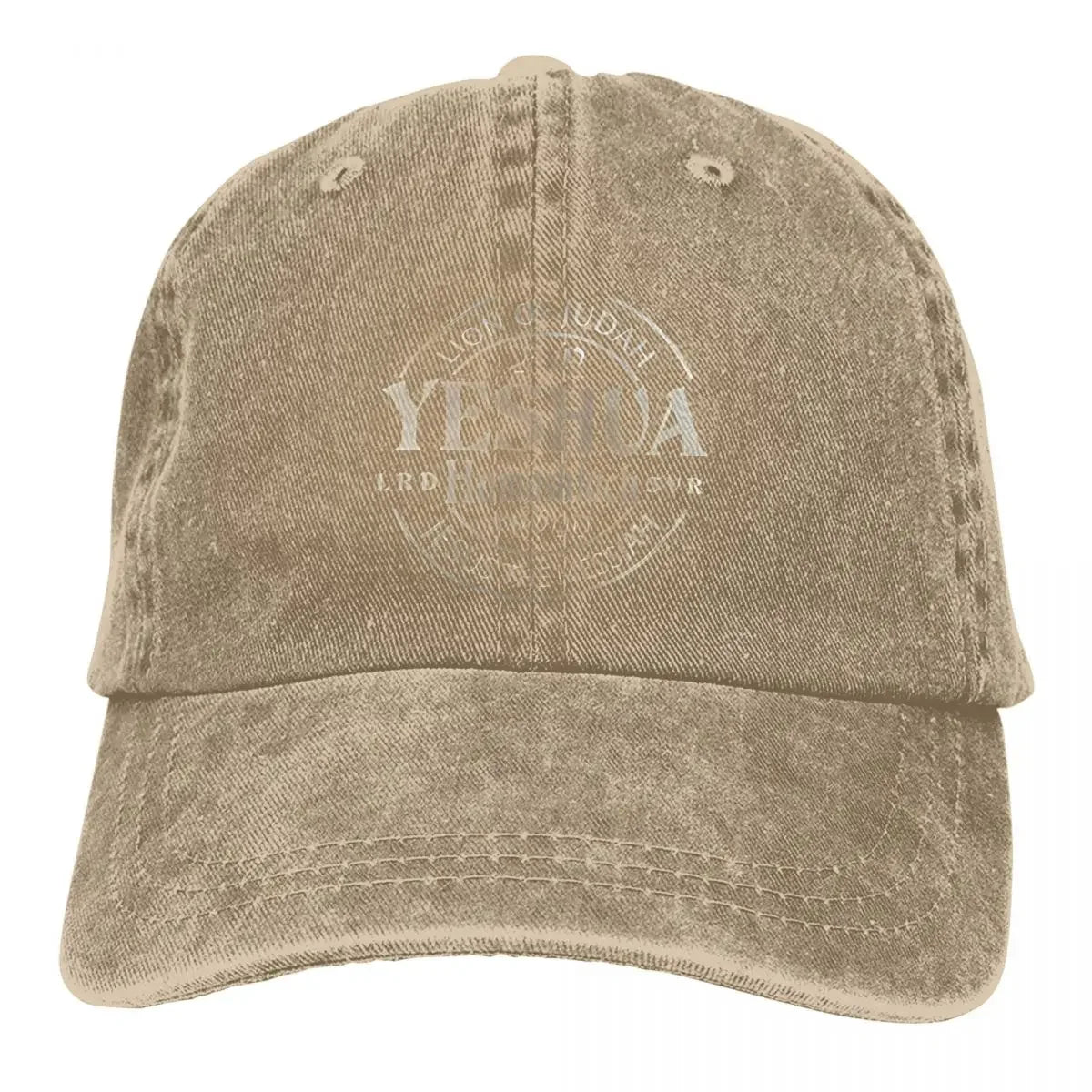 Yeshua Hamashiach Denim Baseball Cap Messiah Female Male Design Trucker Hat Street Style Outdoor Gym Breathable Baseball Caps