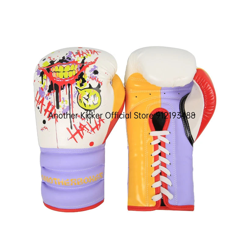 Kick Boxing Gloves for Men Women PU Karate Muay Thai Gloves Monkey High Quality Guantes De Boxeo Fight MMA Training Equipment
