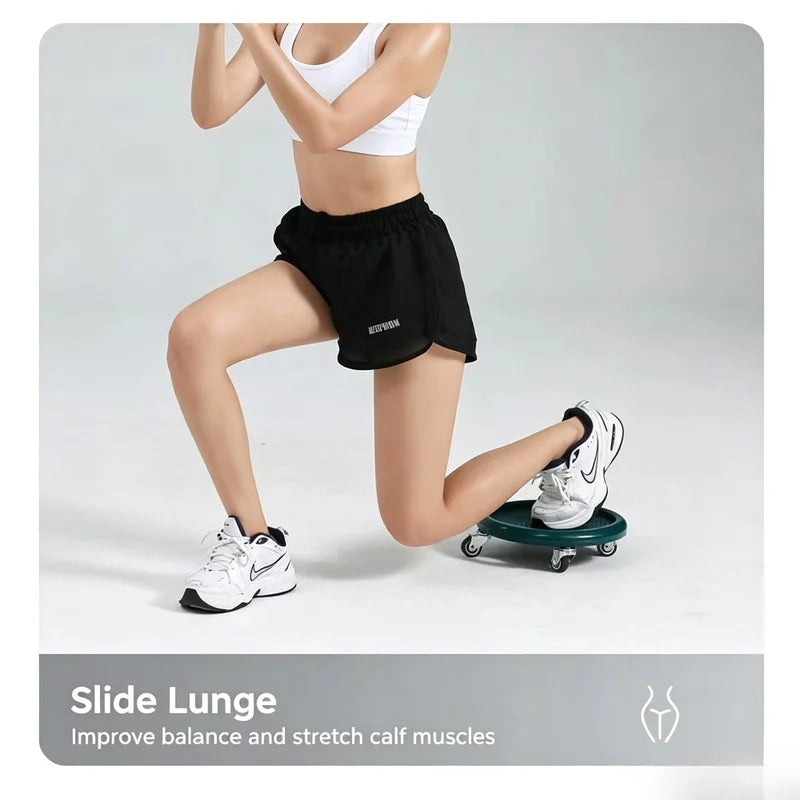 Stainless Steel Abdominal Gliding Disc Core Training Fitness Slider Plate Abdominal Exerciser for Home Gym Full Body Workout Tra