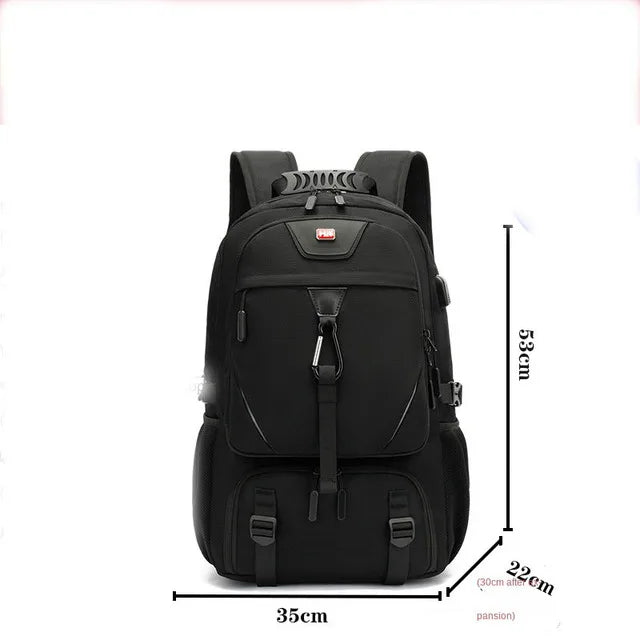 50/60/80L Unisex Men Outdoor Backpack USB Large Capacity Travel Pack Sports Trekking Rucksack Hiking Camping Backpack for Male