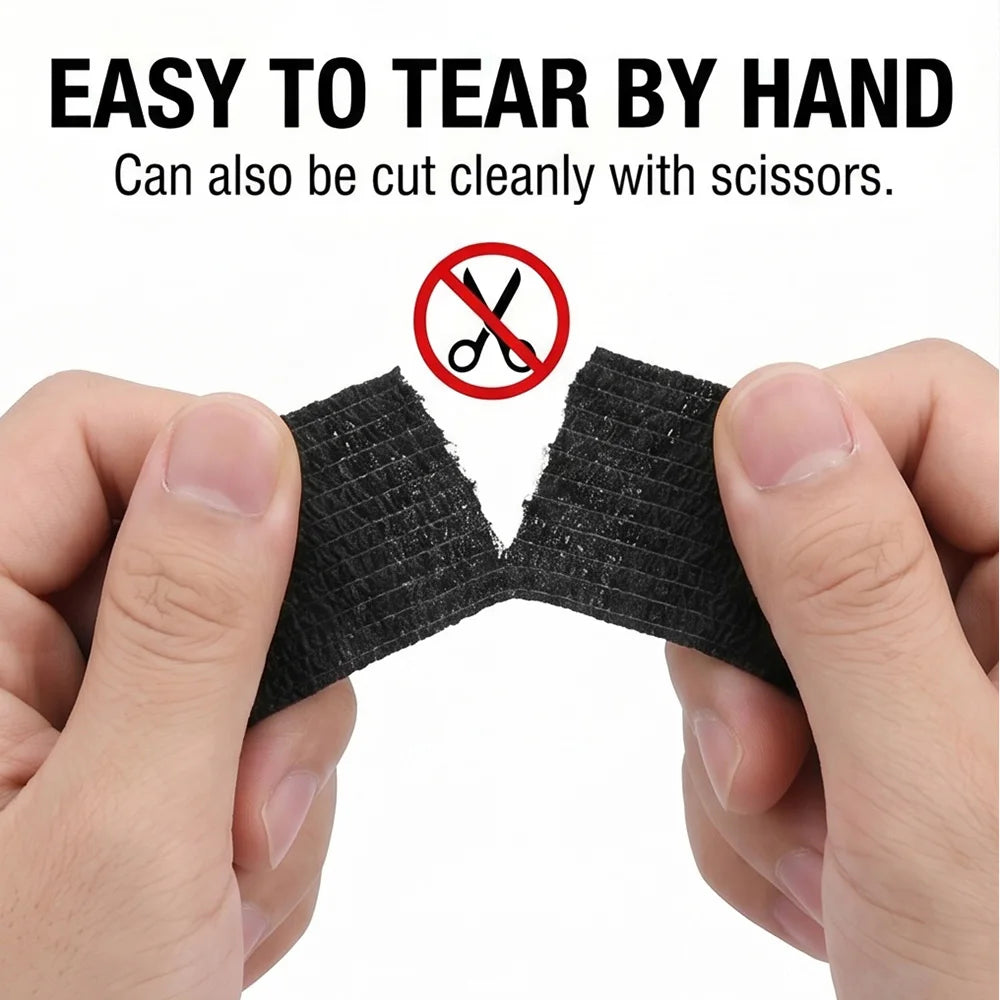 3/96PCS Tattoo Grip Tape Self Adhesive Bandage Wrap Elastic Cohesive Tape for Tattoo Machine Handle Finger Wrist Protection