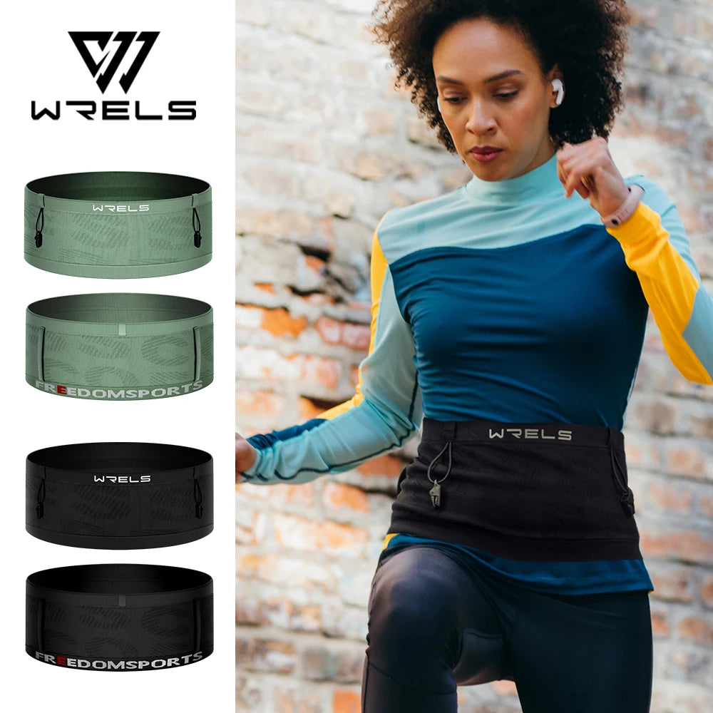 Running Waist Bag Breathable Waist Pack Invisible Lightweight Quick Dry Running Belt Fitness Gym Marathon Bib Number Fanny Pack
