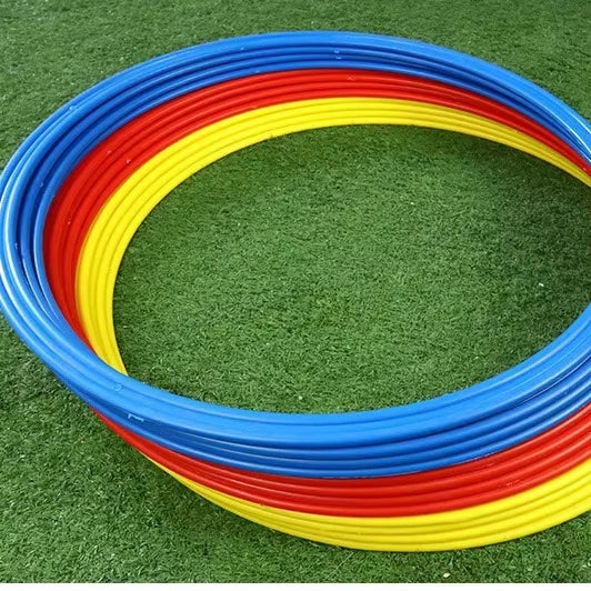 12pc Durable Agility Training Rings Portable Football Soccer Speed Circle Sports Speed Ring Jumping Hoop Training Equipment