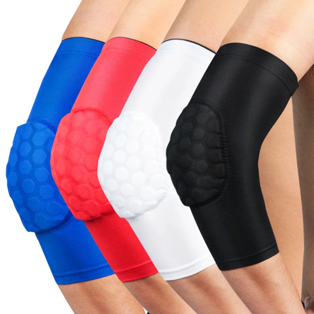 1Pcs Sports Elbow Compression Sleeve Arm Forearm Support Brace Crashproof Honeycomb Pad Cycling Running Basketball Arm Guard