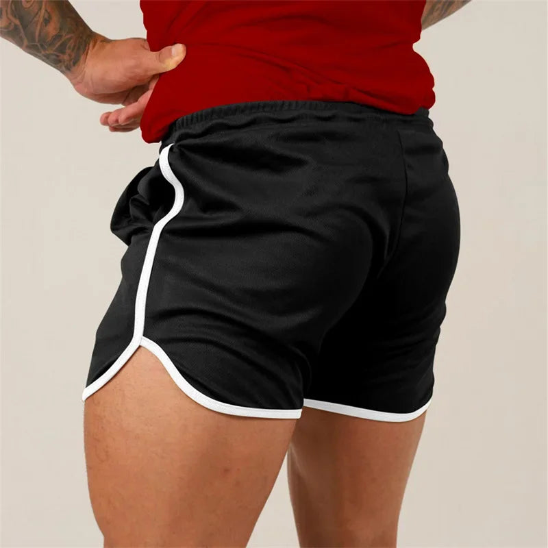 Summer Beach Fitness Shorts Men Running Training Short Pants Casual Athletics Quick Drying Breathable Mesh Sports Shorts