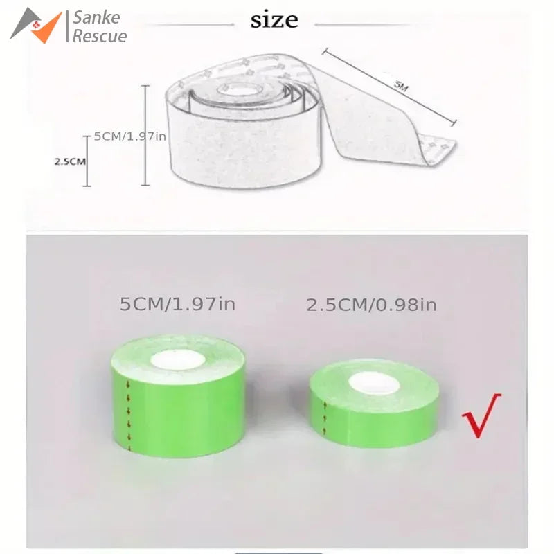 Sports Waterproof Kinesiology Tape Athletic Bandage Muscle Recovery Protector Strapping Pain Relief Tennis Gym Elastic Wrap