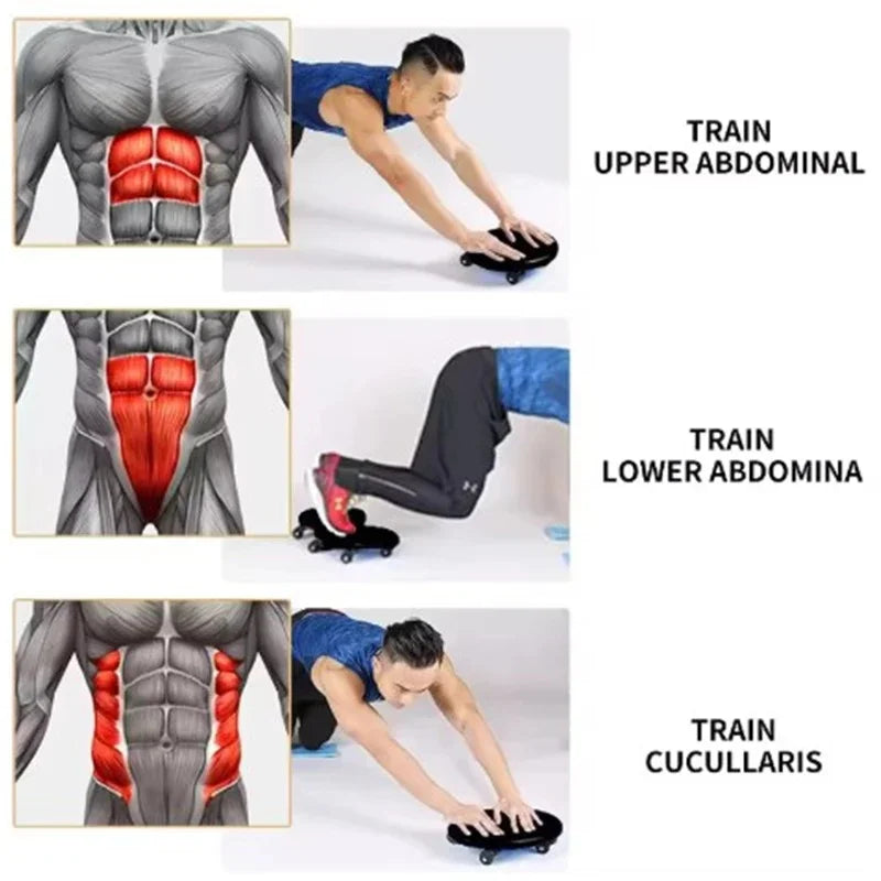 Stainless Steel Abdominal Gliding Disc, Core Training Fitness Slider Plate for Home Gym Full‑Body Workout Training