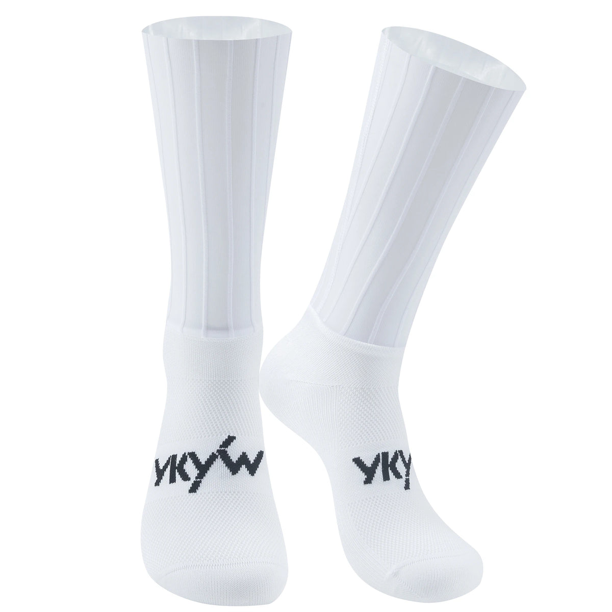 YKYWBIKE Bold Stripe Cycling Socks Aerodynamic Unisex Road Bike Socks Bicycle Socks Anti-Slip Sports Outdoors Running Socks