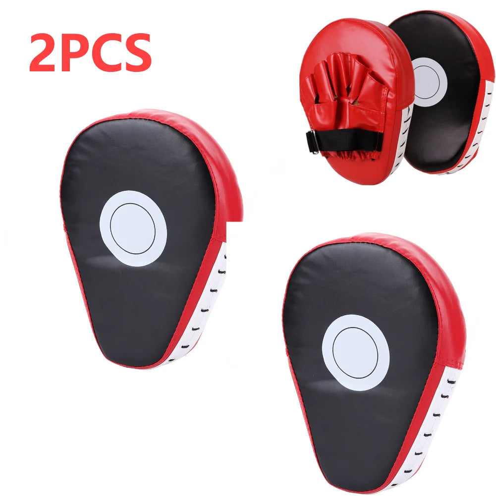 Curved Boxing Hand Target PU Leather Curved Punching Mitts Breathable Boxing Mitts Kickboxing Pads for Martial Arts Training