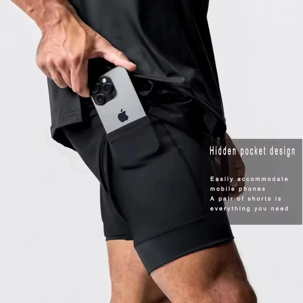 Summer 2026 Genesis Evangelion Men's Cosplay Shorts Double-layer Two-in-one Shorts Quick-drying Fake Y2k