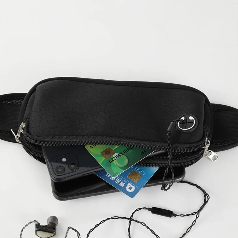 Running Belt Waist Bag Sports Fanny Pack Women Men Phone Pouch Gym Banana Bags Run Accessories