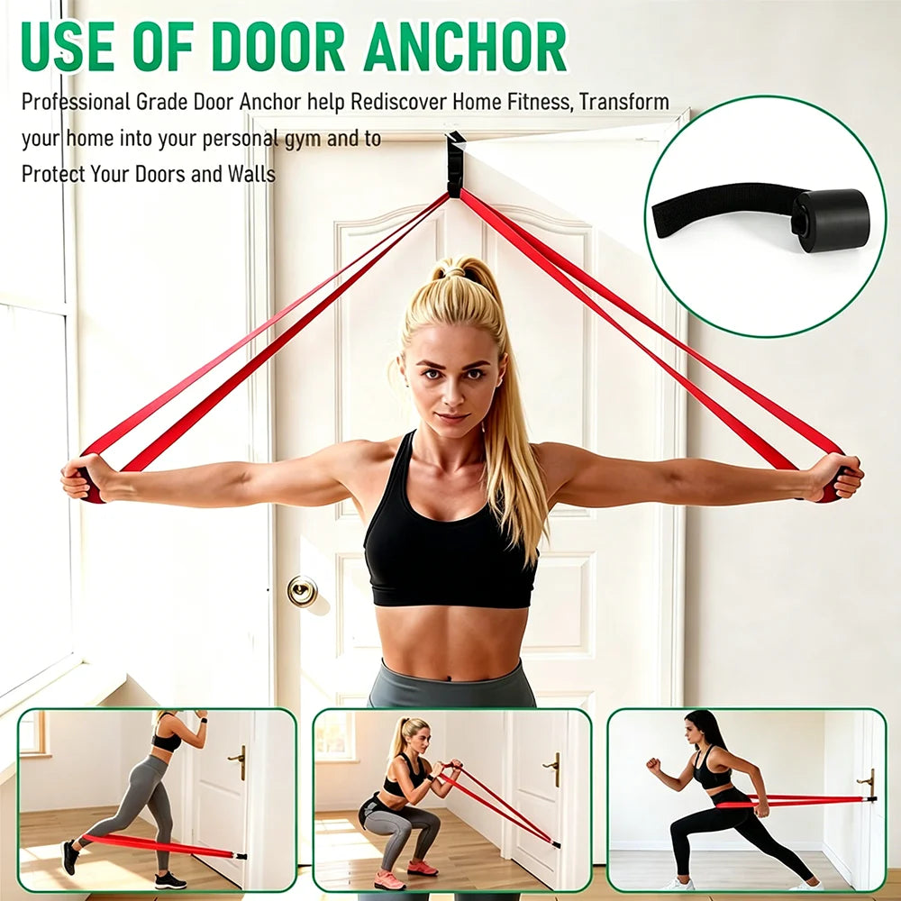 10Pcs Resistance Bands Set Pull Straps Assistive Pull-Up Bands Exercise Straps Leg Exercise Bands for Gym Fitness Home Workout