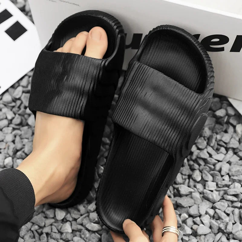 New Summer Sneaker Slippers For Women Men Thick Bottom Platform Slides Soft EVA Hollow Unisex Sports Sandals Casual Beach Shoes