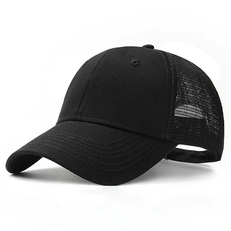 Summer Big/Small Head Mesh Baseball Cap Outdoors Large Sun Caps Oversize Plus Size Trucker Hat 55-60cm 60-65cm
