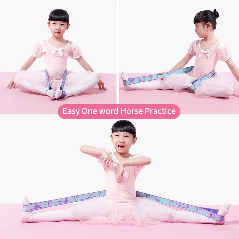 8/9 Loops Children Upgrade Pattern Guide Digital Resistance Elastic Band for Dance, Gymnastics, Ballet rubber band for training
